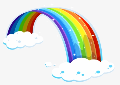 Rainbow With Clouds Png - Clouds With Rainbow Png, Transparent Png, Free Download
