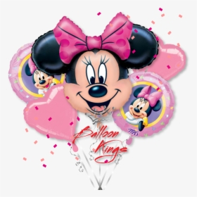 Minnie Mouse Bouquet - Balloon Bouquet Minnie, HD Png Download, Free Download