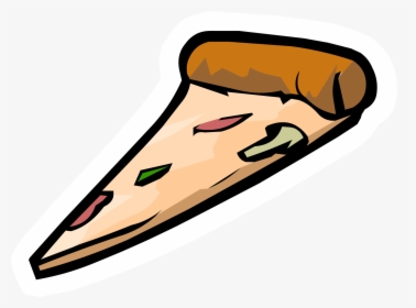 Pizza Slice Cartoon - Club Penguin Pizza Emoji, HD Png Download, Free Download