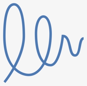 This Is An Image Of A Signature With A Horizontal Line - Circle, HD Png Download, Free Download