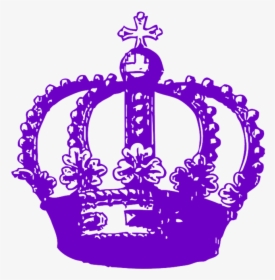 Crown, Royal, Purple, Luxury, King, Queen, Symbol - Transparent Background Black Crown Clipart, HD Png Download, Free Download
