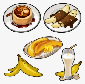 Juice Pisang Goreng Banana Cake Banana Pudding - Pisang Goreng Cartoon, HD Png Download, Free Download