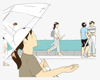 Japanese Umbrella Png -cartoon, Hd Png Download - Cartoon, Transparent Png, Free Download