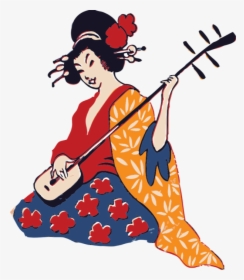 Japanese Umbrella Png Download - Geisha Clipart, Transparent Png, Free Download
