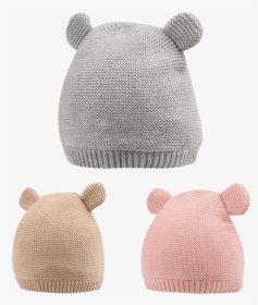 Bear Ears Baby Hat - Crochet, HD Png Download, Free Download