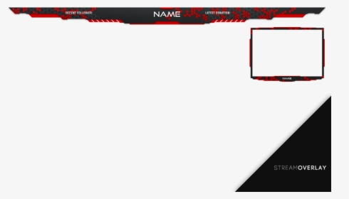 Stream Overlay Png Red , Png Download - Red And Black Stream Overlay Png, Transparent Png, Free Download