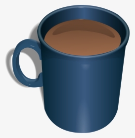 Hairymnstr Coffee Mug - Blue Coffee Mug With Coffee, HD Png Download, Free Download
