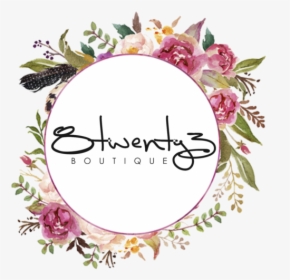 8twenty3 Boutique - Flower Crown Art Logo, HD Png Download, Free Download
