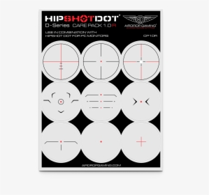 Monitor Crosshair Stickers That Work With Our Red Dot - Hipshotdot Cross Hair, HD Png Download, Free Download