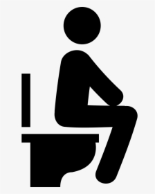 Man Sitting On The Toilet - Toilet Downloading, HD Png Download, Free Download