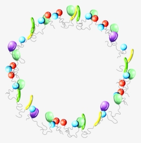 Birthday Border Png - Happy Birthday Circle Frame Png, Transparent Png, Free Download