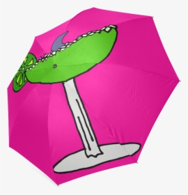 Funny Shark Fin In Lime Margarita Drink Foldable Umbrella - Umbrella, HD Png Download, Free Download