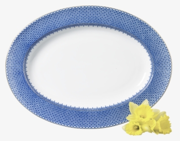 Blue Lace Oval Platter - Mottahedeh Blue Lace Oval Platter, HD Png Download, Free Download