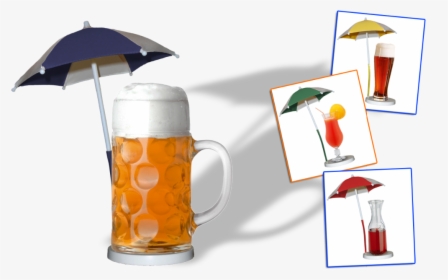 Cocktail Umbrella - Clip On Beer Umbrella, HD Png Download, Free Download