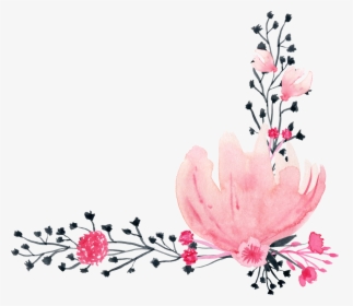 Dibujos Flores En Rosa, HD Png Download - kindpng