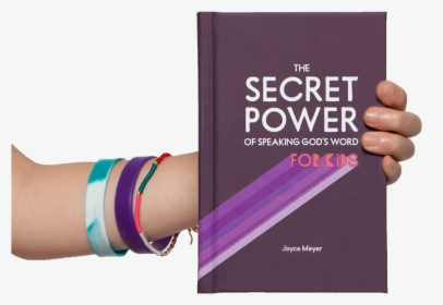 Hand Holding A Book - Secret Power Of Speaking Gods Word For Kids, HD Png Download, Free Download
