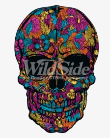 Skulls In Flowers T Shirt, HD Png Download, Free Download