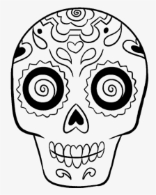 Dia De Los Muertos Skull Drawing, HD Png Download, Free Download