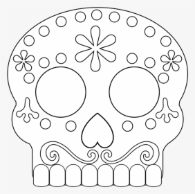 Transparent Candy Skull Png - Free Printable Day Of The Dead Mask, Png Download, Free Download