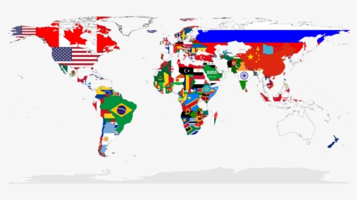 World, Map, Countries, Flags, Nations - World Map, HD Png Download, Free Download