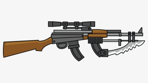 Free To Use Public Domain Guns Clip Art - Machine Gun Clipart, HD Png Download, Free Download