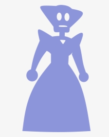 She Wears A Floor-length, Lilac And Snow Trimmed, Tiered - Steven Universe Perla Moonstone, HD Png Download, Free Download