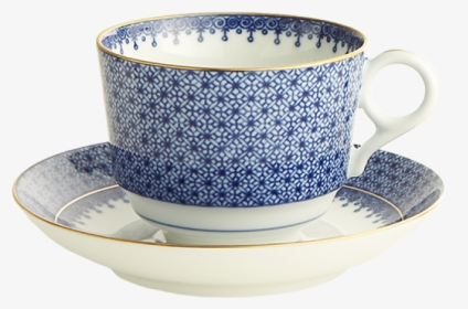 Blue Lace Tea Cup & Saucer - Cup, HD Png Download, Free Download
