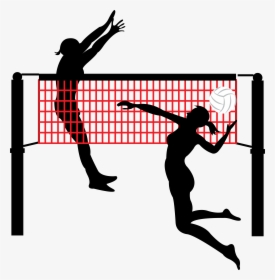 Transparent Volleyball Vector Png - Person Spiking A Volleyball, Png Download, Free Download