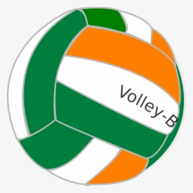 Clipart Volleyball Vector - Orange And Green Volleyball, HD Png Download, Free Download