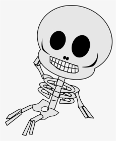 Clip Art Collection Of Free Drawing - Cartoon Skeleton Transparent Background, HD Png Download, Free Download
