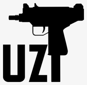Air-gun - Black Uzi Png, Transparent Png, Free Download