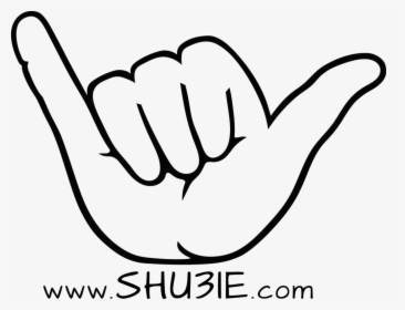 Shaka Drawing Good Vibes - Shaka Drawing, HD Png Download, Free Download