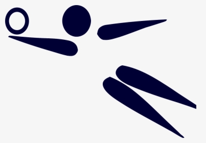 Volleyball Player Pictogram Free Picture - Volleyball Clip Art Free Blue, HD Png Download, Free Download