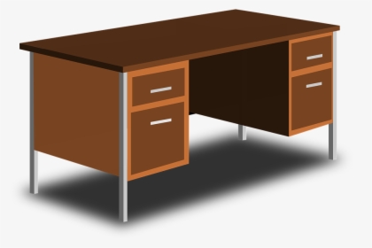 Desk, Office, Table - Office Desk Clip Art, HD Png Download, Free Download