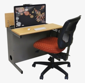 Computer Desk Png Image - Office Chair, Transparent Png, Free Download