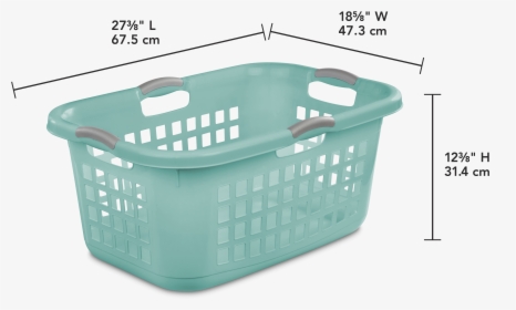Laundry Basket-2 Bushel Ultraaqua - Laundry Basket Dimensions, HD Png Download, Free Download