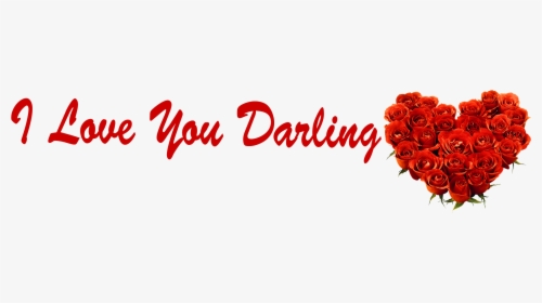 I Love You Darling Rose Png - Love You Jaan Png, Transparent Png, Free Download
