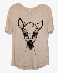A Tan Long Sleeve Shirt Of Bambi - Llama, HD Png Download, Free Download