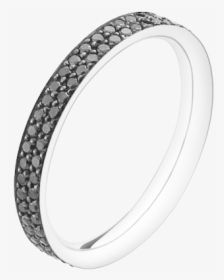 White Gold With Black Diamonds - Titanium Ring, HD Png Download, Free Download