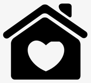 House With Heart Icon Png, Transparent Png, Free Download