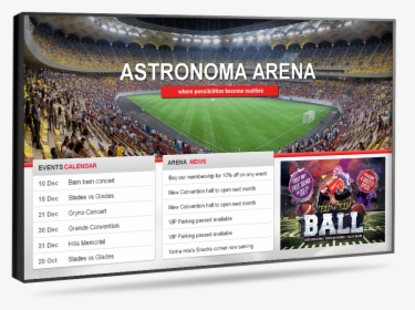 Arenas & Stadiums Ok - Stadium Touch Screen Interface, HD Png Download, Free Download