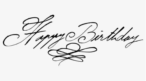 Happy Birthday Handwritten Calligraphy Vector 6 - Calligraphy, HD Png Download, Free Download