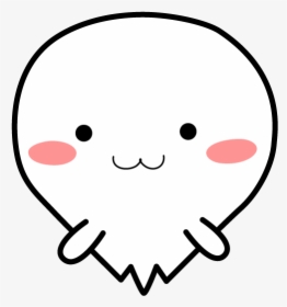 Cute Kawaii Ghost Messages Sticker-2 - Illustration, HD Png Download, Free Download