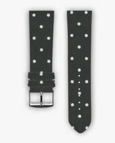 100% Cotton Watchband With Calf Leather Back - Polka Dot, HD Png Download, Free Download