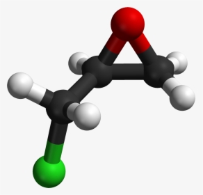 S Epichlorohydrin Calculated Mp2 3d Balls - Aniontová Polymerace, HD Png Download, Free Download