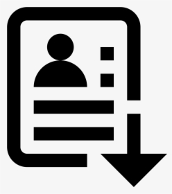 Download Icon Free Png - Resume Icon Png Transparent, Png Download, Free Download