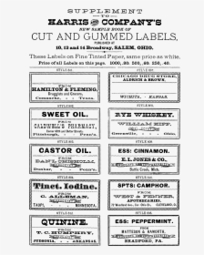 Vintage Labels No Oh - Vintage Apothecary Labels Printable, HD Png Download, Free Download