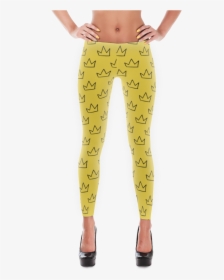 Basquiat Crown Png - Girly Leggings, Transparent Png, Free Download