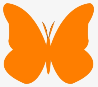 Orange Butterfly Clip Art, HD Png Download, Free Download