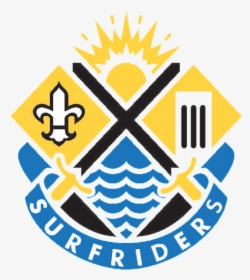 Surfrider Battalion Crest - Ucsb Surfriders, HD Png Download, Free Download